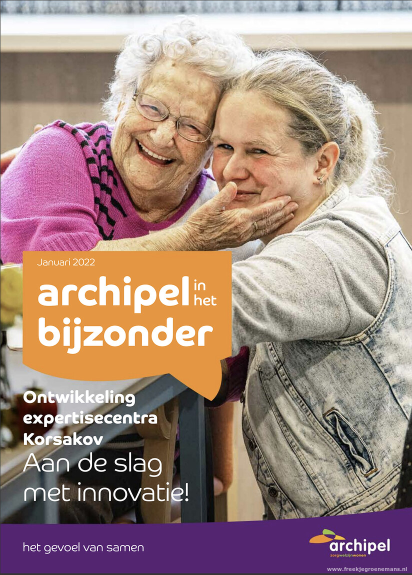Tijdschriftcover met een warm portret