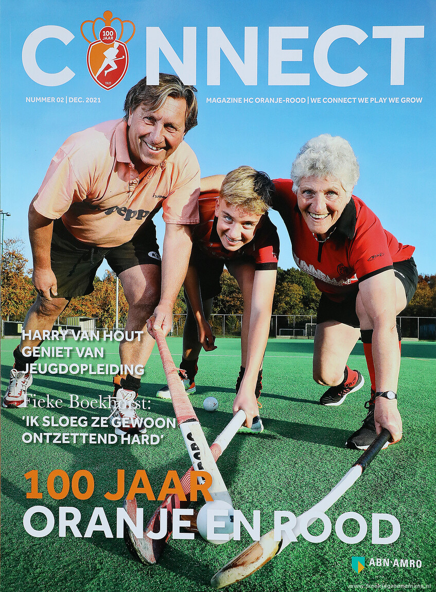 Tijdschriftcover met sporters